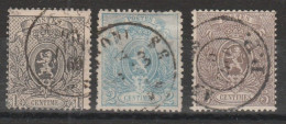 416 Belgio Belgium 1866 - Stemma, Dentellati 14½x14, N. 22/25. Cat. € 201,00. SPL - 1866-1867 Petit Lion