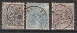 416 Belgio Belgium 1866 - Stemma, Dentellati 14½x14, N. 22/25. Cat. € 201,00. SPL - 1866-1867 Kleine Leeuw