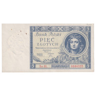 Billet, Pologne, 5 Zlotych, 1930, 1930-01-02, KM:72, SUP - Polen