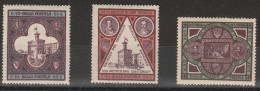 359 - San Marino - 1894 - Inaugurazione Palazzetto Del Governo Ben Centrati N. 23/25. Cat. € 805,00. Cert. Raybaudi. MNH - Nuovi