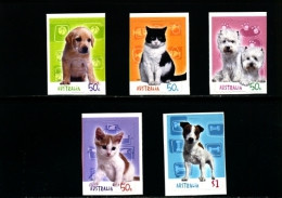 AUSTRALIA - 2004  CATS AND DOGS SELF ADHESIVE  SET  MINT NH - Ungebraucht