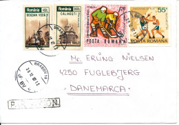 Romania Cover Sent To Denmark Brasov 30-12-1997 Topic Stamps - Lettres & Documents