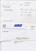 Antwerpen Belgie - Leiden The Netherlands 2002 - Damaged Mail - Apology Letter - Covers & Documents