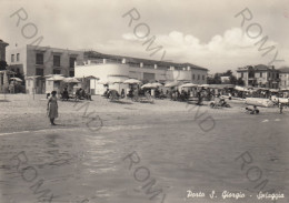 CARTOLINA  B3 PORTO S.GIORGIO,FERMO,MARCHE-SPIAGGIA-LUNGOMARE,SOLE,MARE,ESTATE,VACANZA,BARCHE A VELA,VIAGGIATA 1956 - Fermo