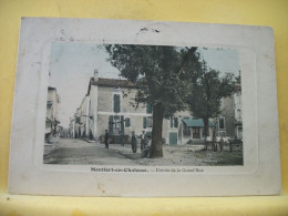 40 2429 RARE CPA 1909 - 40 MONTFORT EN CHALOSSE. ENTREE DE LA GRAND'RUE - ANIMATION - Montfort En Chalosse