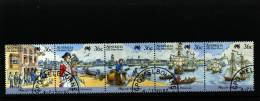 AUSTRALIA - 1987  THE FIRST FLEET DEPARTURE  STRIP FINE USED - Usados