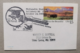 USA 1989 Dinosaurs Prehistoric Salusbury National Stamps Collecting Months - Autres & Non Classés