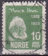 NO015A – NORVEGE - NORWAY – 1928 – HENRIK IBSEN – SG # 200 USED 4,50 € - Oblitérés