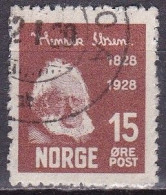 NO015B – NORVEGE - NORWAY – 1928 – HENRIK IBSEN – SG # 201 USED 5,25 € - Oblitérés