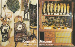 Kamuela Hawaii, Museum Interior View Royal Hawaiian Artifacts, C1970s Vintage Postcard - Big Island Of Hawaii