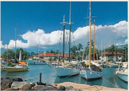 Lahaina Maui Hawaii, Harbor Scene With Sailboats, C1990s Vintage Postcard - Maui
