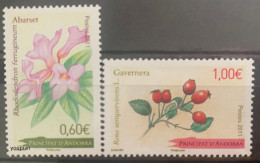 Andorra (French Post) 2011, Flower And Berry, MNH Stamps Set - Unused Stamps