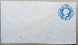 BRITISH INDIA  QUEEN VICTORIA HALF ANNA BLUE ENVELOPE, MINT UNUSED - 1882-1901 Impero