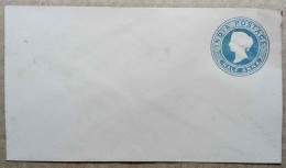 BRITISH INDIA  QUEEN VICTORIA HALF ANNA BLUE ENVELOPE, MINT UNUSED - 1882-1901 Impero