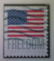 United States, Scott #5790, Used(o) Booklet, 2023, Flag Definitive: Freedom Flag, (63¢) Forever - Gebraucht