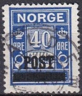NO017 – NORVEGE - NORWAY – 1929 – POSTAGE DUE OVERPRINTED – MI # 147A USED 12 € - Oblitérés
