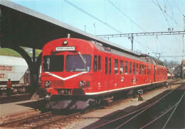 Huttwil - EBT VHB SMB Triebzug Im Bahnhof       1974 - Huttwil