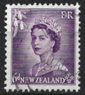 New Zealand 1954. Scott #294 (U) Queen Elizabeth II - Used Stamps