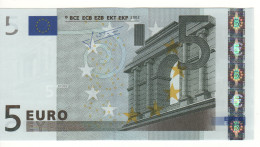 5 EURO  "E"   SLOVAKIA    Firma Trichet   E 010 E2    /  FDS - UNC - 5 Euro