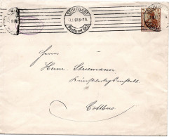 62084 - Deutsches Reich - 1907 - 3Pfg PGAUmschlag STUTTGART -> Cottbus - Sobres
