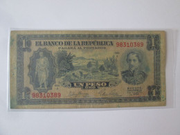 Colombia/Colombie 1 Peso Oro 1953 Banknote,see Pictures - Colombie