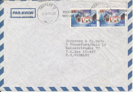Finland Air Mail Cover Sent To Germany Tampere 5-12-1977 Christmas Stamps - Storia Postale