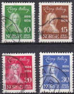 NO023 – NORVEGE - NORWAY – 1934 – LUDWIG HOLBERG – SG # 231/4 USED 7 € - Oblitérés