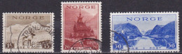 NO027 – NORVEGE - NORWAY – 1938 – TOURISM IN NORWAY – SC # 181/3 USED - Oblitérés