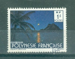 POLYNESIE - N°132 Oblitéré - Paysages De La Polynésie Française..Signature "DELRIEU" - Gebruikt