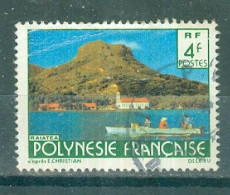 POLYNESIE - N°135 Oblitéré - Paysages De La Polynésie Française. Signature "DELRIEU" - Gebraucht