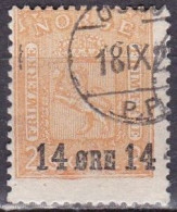 NO018E – NORVEGE - NORWAY – 1929 – STAMP OVERP.  – SG # 217 USED 7,50 € - Oblitérés
