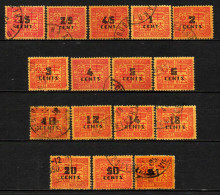 Indochine  - 1931  - Tb Taxe -  N° 57 à 73 Sauf 62   - Oblit - Used - Impuestos