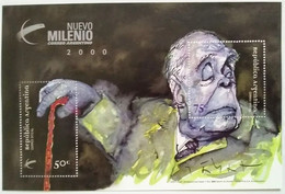 Argentina 1999 Borges Nuevo Milenio Souvenir Sheet MNH - Neufs