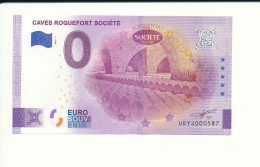 Billet Touristique  0 Euro  - CAVES ROQUEFORT SOCIETE - 2022-1 -  UEYJ -  N° 587 - Other & Unclassified