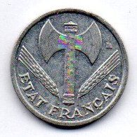 FRANCE, 50 Centimes, Aluminum, Year 1942, KM # 914.4 - 50 Centimes