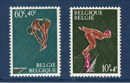 Belgique België, **, Yv 1372, 1373, Mi 1425, 1426, SG 1965, 1966, Natation, - Nuoto