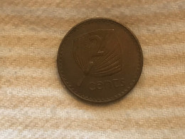 Münze Münzen Umlaufmünze Fiji 2 Cents 1980 - Fidji