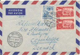 Yugoslavia Air Mail Cover Sent To Denmark Durdenovac 9-11-1957 - Poste Aérienne