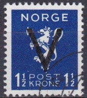 NO040 – NORVEGE - NORWAY – 1941 – VICTORY OVERPRINT ISSUE Without WM – SG # 318B USED 20 € - Oblitérés