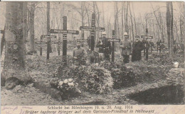 AK Hellewald - Garnison-Friedhof - Gräber - Schlacht Bei Mörchingen 1914 - Feldpost Landw. I.R. 71 - 1915 (67324) - Lothringen