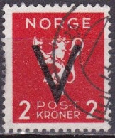 NO041 – NORVEGE - NORWAY – 1941 – VICTORY OVERPRINT ISSUE Without WM – SG # 319B USED 77 € - Oblitérés