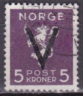 NO042 – NORVEGE - NORWAY – 1941 – VICTORY OVERPRINT ISSUE Without WM – SG # 320B USED 164 € - Oblitérés