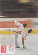 Carte  Maximum   FRANCE    Championnat   De   France   De   Patinage   Artistique     COLOMBES   1991 - Kunstschaatsen