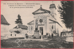 Brangues (38) - L'Église Et Le Monument Aux Morts De La Grande Guerre (1914-1918) - Brangues
