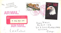 USA:United States:Cover, Registered Air Mail, 1992 - Lettres & Documents