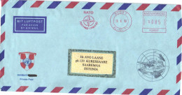 Hungary:NATO Military Post To Estonia, DanBat Private Post, 1996 - Vignette [ATM]
