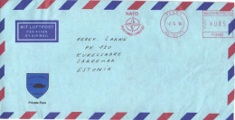 Hungary:NATO Military Post To Estonia, Air Mail, Private Post, 1996 - Vignette [ATM]