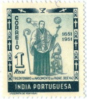 INDIA PORTOGHESE, PORTUGUESE INDIA, ANNIVERSARIO JOSE VAZ,  1951, NUOVI (MLH*) Scott:PT-IN 507, Yt:PT-IN 436 - Portuguese India