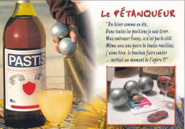 LE PETANQUEUR Avec Bouteille De Pastis - Boule/Pétanque