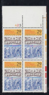 Sc#2616, World Columbian Stamp Expo, Explorer Christopher Columbus, 29-cent Plate Number Block Of 4 MNH Stamps - Numéros De Planches